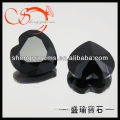 synthetic black onyx stone loose heart cut gemstones